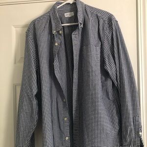 GAP MENS PLAID OXFORD SHIRT XL